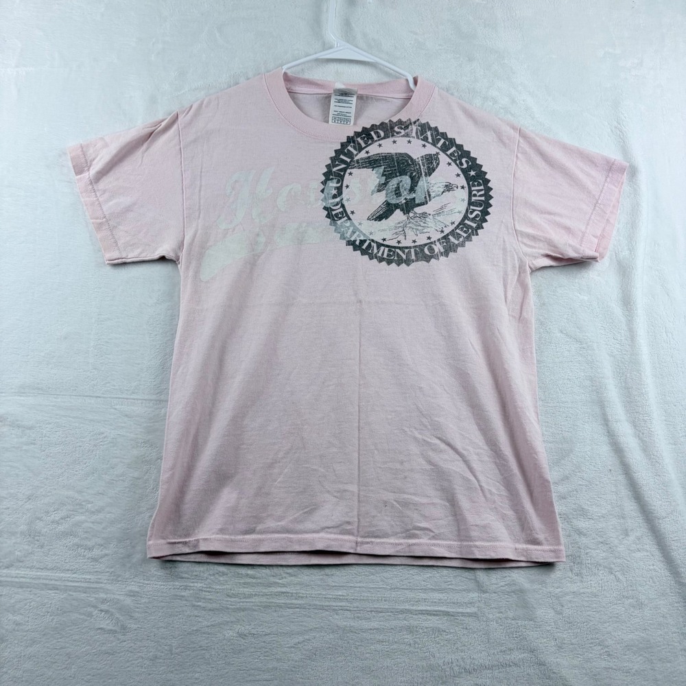 United States Department of‎ Leisure Graphic T-Shirt Pink Delta Size Small